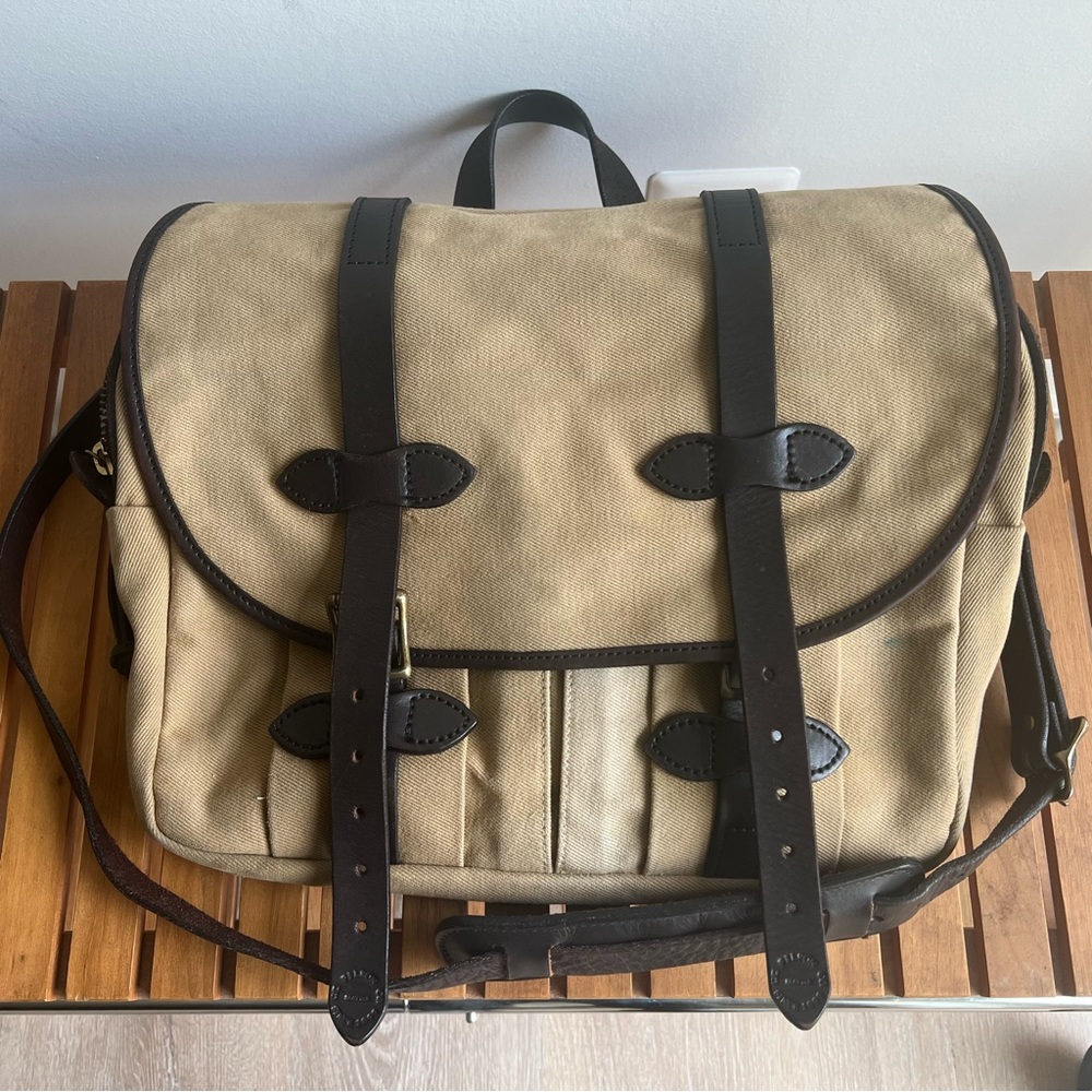 Filson Small Carry On Rugged Twill and Leather 240